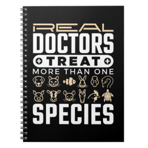 Caderno Espiral Médicos Verdadeiros Veterinários Tratam Mais De Um