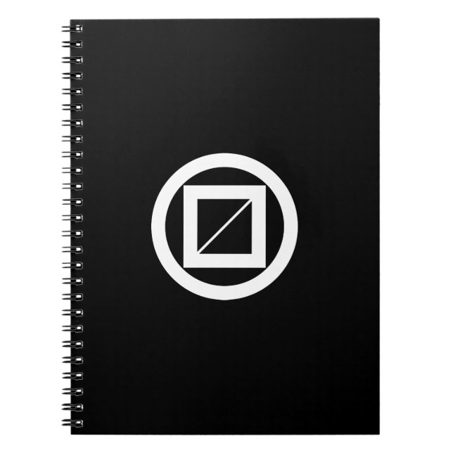 Caderno Espiral Medida arborizada em círculo (Frente)