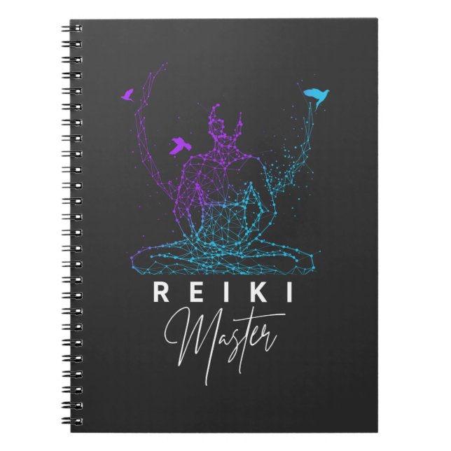 Caderno Espiral Meditação da Terapêutica Mestre de Reiki (Frente)