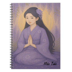 Caderno Espiral Meditação Zen Yoga Personalizada Arroz