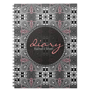 Caderno Espiral Medivalish Gothic Girl Tartan Flora Diary Notebook