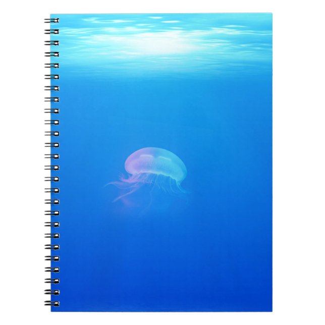 Caderno Espiral medusa-698521 CRIATURAS ANIMAIS AZUIS OCEANO (Frente)
