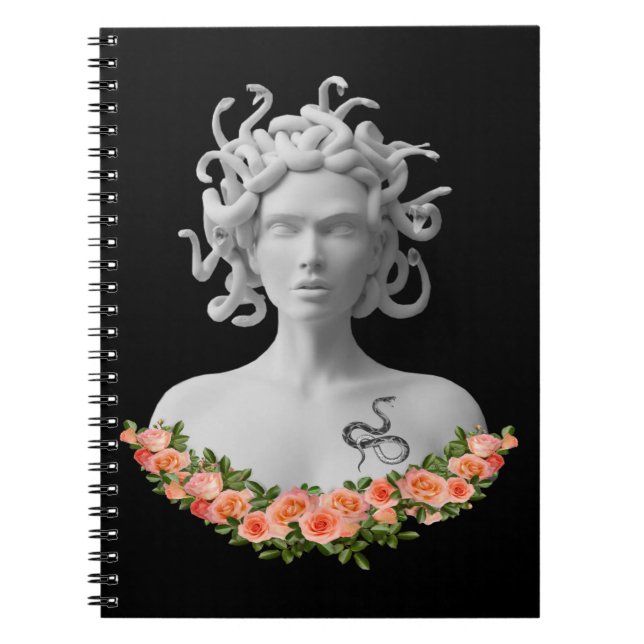 Caderno Espiral Medusa Gorgon Mitologia Grega (Frente)