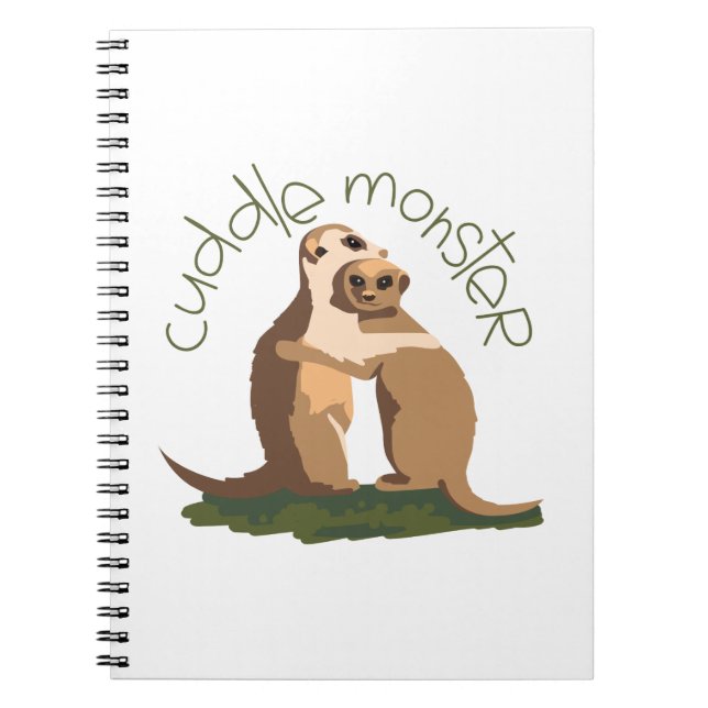 Caderno Espiral Meerkat Cuddle (Frente)