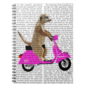 Caderno Espiral Meerkat em Moped Rosa