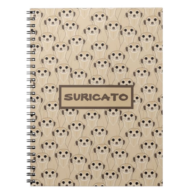 Caderno Espiral Meerkats - Suricata (Frente)