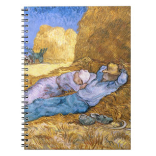 Caderno Espiral Meio-dia de Vincent van Gogh , o Siesta, após o