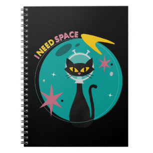 Caderno Espiral Meio século Divertido Moderno Preciso de Notebook 