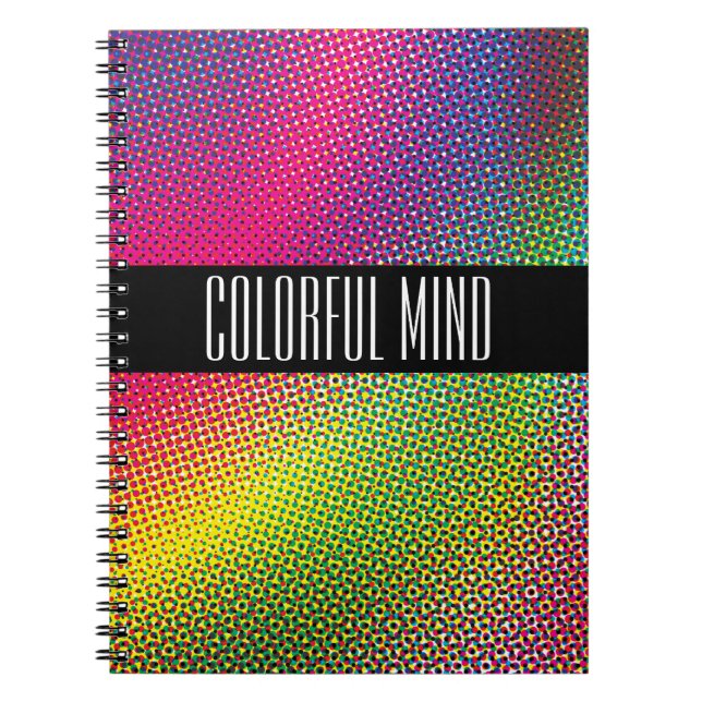 Caderno Espiral Meio-tom colorido (Frente)