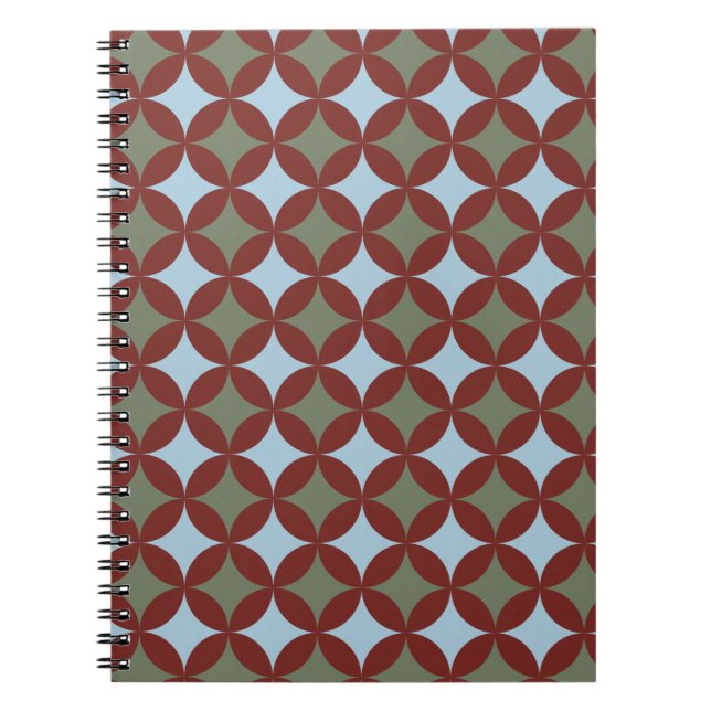 Caderno Espiral Meios séculos Retrovisores Círculos Modernos (Frente)