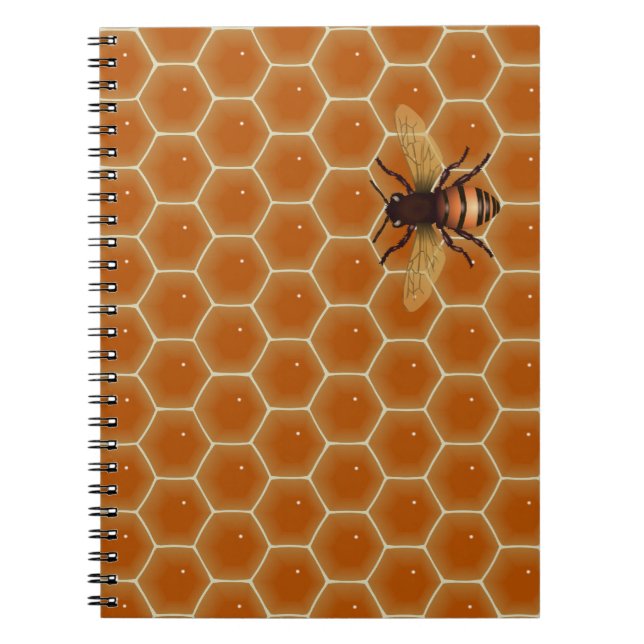 Caderno Espiral Mel Comb and Bee (Frente)