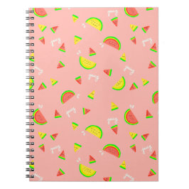 Caderno Espiral Melancia Cúbica