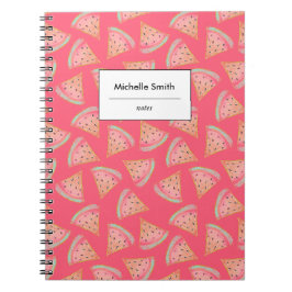 Caderno Espiral Melancia Personalizada Rosa