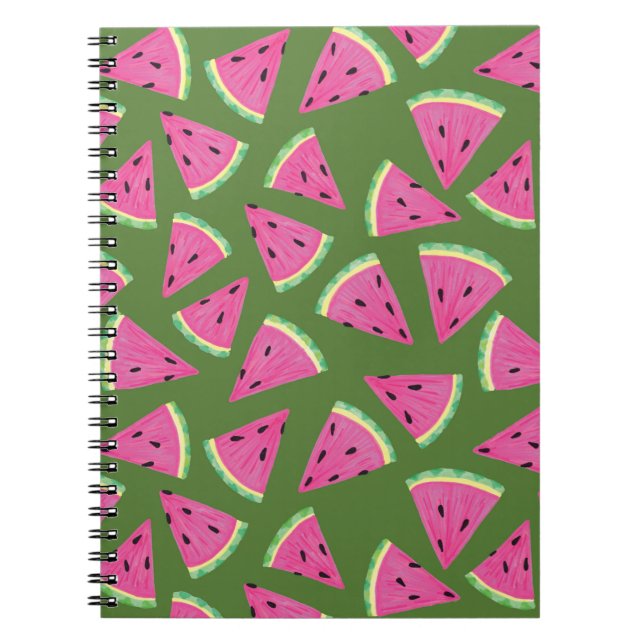 Caderno Espiral Melancia Verão Tropical (Frente)