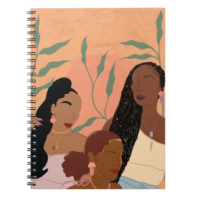 Caderno Espiral Melanin Vibes (Frente)