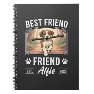 Caderno Espiral Melhor Amigo Alfie Amante de Cães