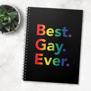 Caderno Espiral Melhor Bandeira Arco-Íris LGBT de Todos os Tempos