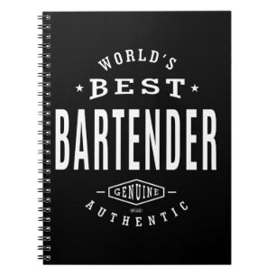 Caderno Espiral Melhor Bartender do Mundo
