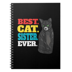 Caderno Espiral Melhor Irmã Gato Nunca   Amantes De Gato De Gato 