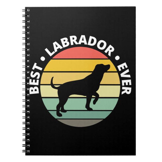 Caderno Espiral Melhor Lab Labrador Inglês (Frente)