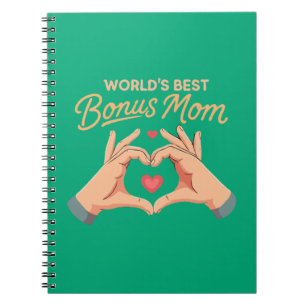 Caderno Espiral Melhor Mãe Adicional do Mundo Madrasta Presente