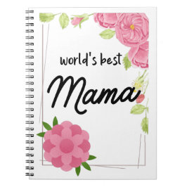 Caderno Espiral Melhor Mãe do Mundo - Dia de as mães