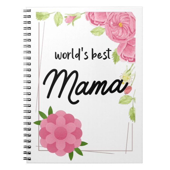 Caderno Espiral Melhor Mãe do Mundo - Dia de as mães (Frente)