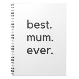 Caderno Espiral melhor mãe sempre escura