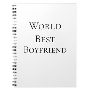 Caderno Espiral Melhor namorado marido do mundo dia dos namorados