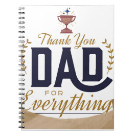 Caderno Espiral Melhor Pai – Design de Agradecimento