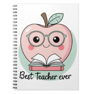 Caderno Espiral Melhor Professora Design da Apple