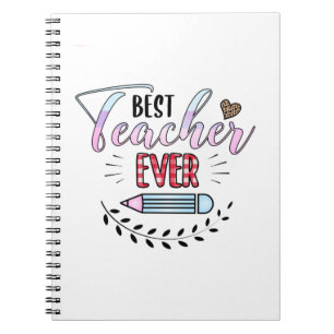 Caderno Espiral Melhor Professora do Dia do Professor
