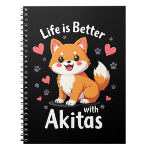 Caderno Espiral Melhor vida com Akita Tank Top