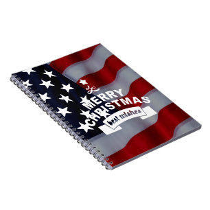 Caderno Espiral Melhores Desejos Feliz Natal Estados Unidos Arte d