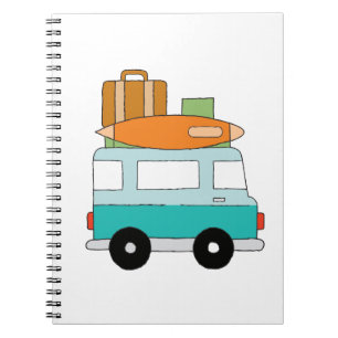Caderno Espiral Melhores Férias de Aventura Familiar em Van de Des
