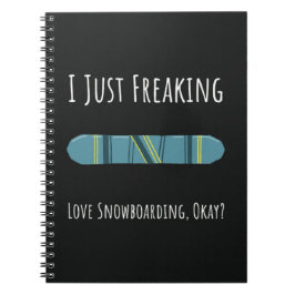 Caderno Espiral Melhores Presentes Para Esportistas De Snowboard I