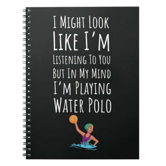 Caderno Espiral Melhores Presentes Para Jogadores De Polo Aquático (Frente)