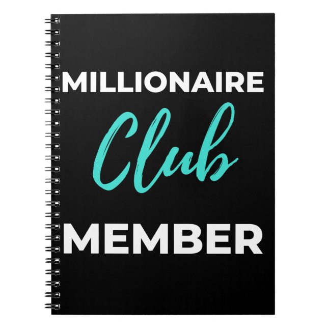Caderno Espiral Membro do Millionaire Club (Frente)