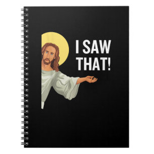 Caderno Espiral Meme Divertido de Jesus que Eu Vi Aquele Versículo