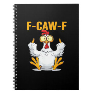 Caderno Espiral Meme do Galo de Citação Clássico