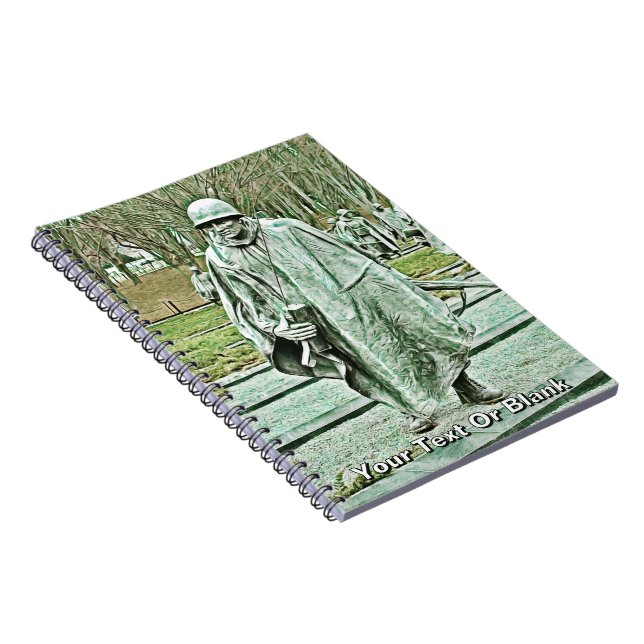 Caderno Espiral Memorial dos Veteranos de Guerra Coreanos (Lado Direito)