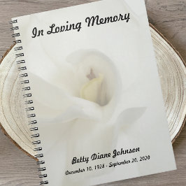 Caderno Espiral Memorial ou Livro de Convidados Funerários - Garde