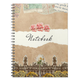 Caderno Espiral Memórias de viagens vintage - Notebook Personaliza