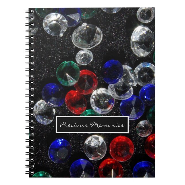 Caderno Espiral Memórias do precioso Gems Personalizadas (Frente)