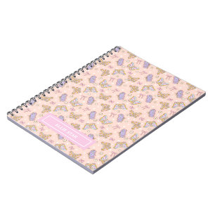 Caderno Espiral Menina Borboleta Caprichosa Personalizada