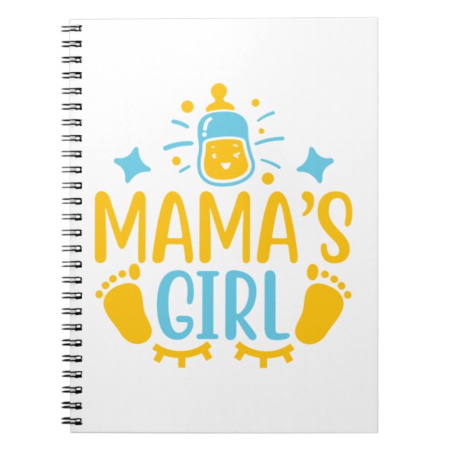 Caderno Espiral Menina da mamãe (Frente)