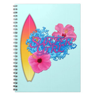 Caderno Espiral Menina do surfista