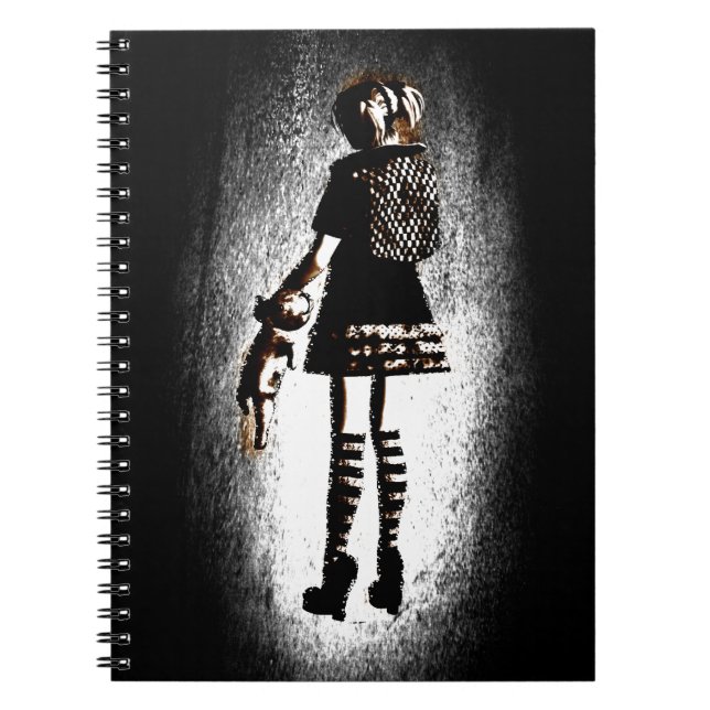 Caderno Espiral Menina no gótico (Frente)