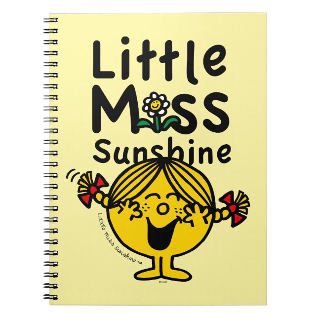 Caderno Espiral Menina | Pequena Miss Sunshine Laughs (Frente)