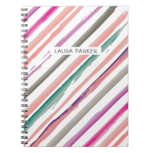 Caderno Espiral Menina profissional mínima, com distribuição roxa,